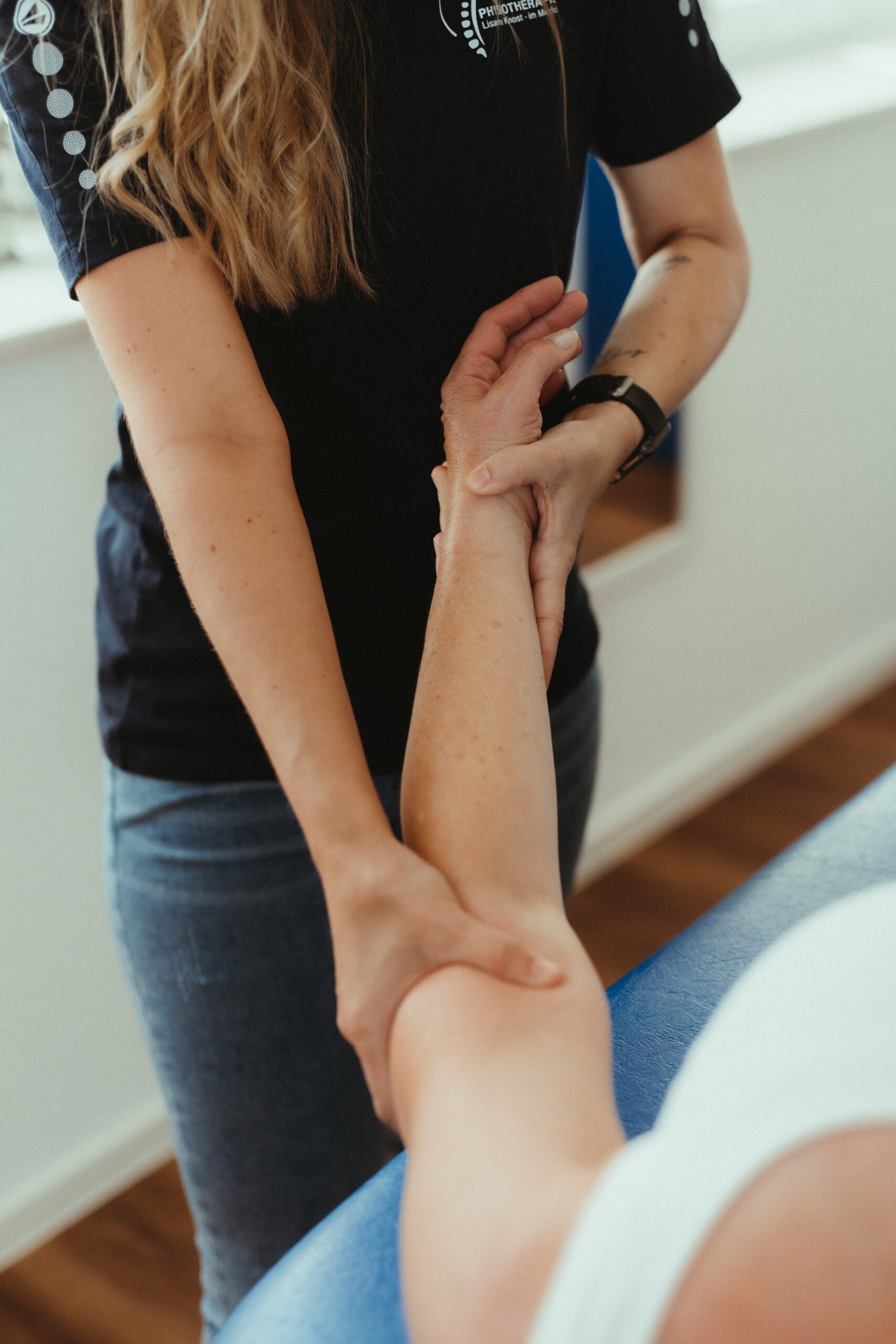 Eine Anwendung am Arm.